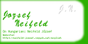 jozsef neifeld business card