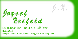 jozsef neifeld business card